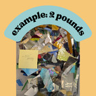 2 Lb Mosaic Stained Glass Scrap Mix     Assorted Stained Glass Pieces For Mosaics
