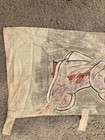 Vintage Japanese Silk Hand-painted Empress Jingu Flag Oni-shibori Chirimen Japan