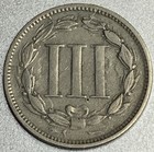 1866 Three 3 Cent Nickel - St053