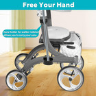 Cane Holder For Nitro Rollators With Flat Frame  Drive Walker Cane Holder  Adjus