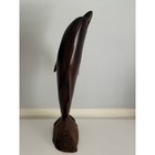 Vintage Carved Ironwood Dolphin Figurine Ocean Collectible Art Sculpture