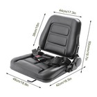 New Universal Forklift Seat Fits Clark Cat Hyster Yale Toyota Mitsubishi Black
