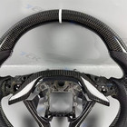 Carbon Fiber Black Leather Sports Steering Wheel For 2018-2023 Honda Accord