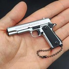 New 1 3 Black Mini Kimber 1911 Gun Pistol Toys Miniature Model Keychain