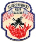 Crawfordsville Indiana Fire Rescue Department Embroidered Shoulder Patch