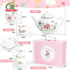 Porcelain Tea Set For Girls  Party Little Child-size  Pink