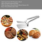 304stainless Steel Kitchen Food Steak Cooking Or Bbq Flipping Spatula Tong Clamp