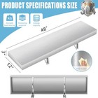 Concession Shelf- 48l X 12w Inch Stainless Steel Foldable Perfect For Food Tr   