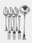 Van Kempen   Zonen Dutch Silver Flatware 3 Forks 3 Spoons 1 Ladle 1910  7pieces