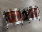 Latin Percussion Lp Matador Wood Bongos Dark Red Wood Dirty Heads  ch6
