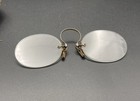 Antique Dr Joseph F  Roe Binghamton Ny Pince Nez Gold Filled Spectacles W  Case