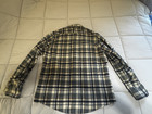 Vtg Sears Sportswear Perma Prest Mens Medium Blue Plaid Flannel Button Up Shirt