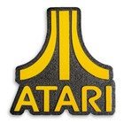      Large Atari Logo Wood Sign     Cnc Engraved Retro Gaming Wall Art