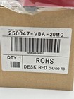 Brand New Cortelco - 250047-vba-20mc Single Corded Landline Red Desk Phone Rohs