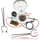 16 Kg Gas Metal Melting Furnace Kit Foundry Copper Crucible Tongs Gas Forge