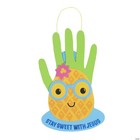 5 1 2  X 8 1 2  Religious Pineapple Handprint Sign Foam Craft Kits - Makes 12