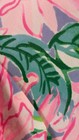 Lilly Pulitzer Style Floral Pink And Green Floral Tiered Maxi Dress Size Medium