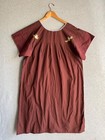 Angelica Dress Womens Xl Cotton Floral Embroidered Mexican Artisan Boho Huipil
