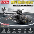 Rc Era 1 48 Rc Helicopter 6ch Apache Plane One Key Takeoff 3d Flight Tof Laser