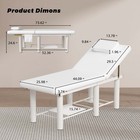 Open Box used-6 Leg Massage Table Tattoo Chair Spa Facial Bed For Beauty Salon