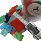 Stained Glass  Stain Mosaic Tiles  Broken Glass Pieces 4x5cm Square Mosaic Tile