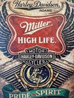 Miller High Life Beer Harley Davidson Sign - Motorcycles Miller Lite
