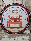 Vintage Jeep Porcelain Sign 30  Old Willys Wrangler Truck Sales Service Parts