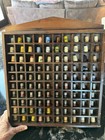 100 Vintage Advertising Thimbles In Case Plastic Aluminum Stainless Collection
