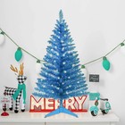 4ft Lighted Artificial Blue Christmas Tree Small Tabletop Xmas Tree W 50 Light