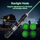 2pcs 6000mile Green Laser Pointer Flashlight Visible Beam Light   Battery