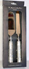Tahari Silver Jeweled Rhinestones Wedding Cake Knife And Server Set   Stunning 