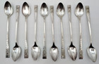 Vintage 10 Pc Set Coronation Silverplate 7 3 8  Iced Tea Spoons Community