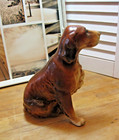 Vintage Erich Stauffer Porcelain Figurine Irish Setter Dog   8370 Goebel Hound