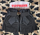 New Tippmann Armored Half Finger Paintball Gloves - Black - X-large