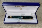 Waterman Phileas Fountain Pen Marble Green gold Marble In Box W  Blue Refill