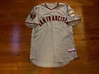 2011 Giants Marc Kroon Game Used Worn Road Jersey Size 46 2010 Ws Patch