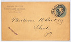 Usa Cover Philadelphia Numeral  9  Oval Pa Postal Stationery 1c Blue Xu385