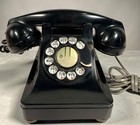 Vintage Northern Electric Rotary Telephone  Black Bakelite 