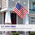 Us American Flag By Anley Fly Breeze Vivid Color   Uv Fade Resistant 3x5    Ft New
