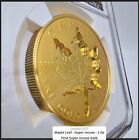 2021 Canada 2 Oz Pure Gold Coin - Super Incuse Gold Maple Leaf Coin Ngc Pf70