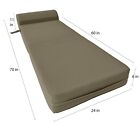 Sleeper Chair Folding Foam Beds  Foldable Sofa Bed Sit Sleep 6 X 24 X 70 Tan