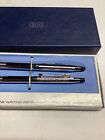 Vintage Cross Chrome Ball Pen Mechanical Pencil Set 3501 W box