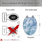 Elongated Toilet Seat Molded Wood Toilet Seat With Quietly Close And Quick