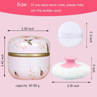 Body Powder Puff And Container For Dusting Powder  Women Powder Puff And Powder