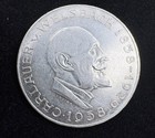 1958 Austria 25 Schilling Chemist Auer Von Welsbach Antique Silver Coin