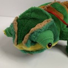 Vintage Nanco Chameleon Stuffed Green Lizard Plush Animal Gecko Toy Rare Green