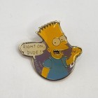 Vtg 1990s Simpsons Pins  1980s Looney Tunes Pins And 1970s Flintstones Pin Lot
