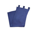 Huge Set 10 Vintage Drapes Blue Curtains Panels Tab Top Fully Lined 1970s Woven
