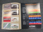 Tdk Recording Tape Cassette 8-track Reel Tape Accessories Original Catalogue