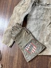 Vintage Leather Welding Jacket And Gloves